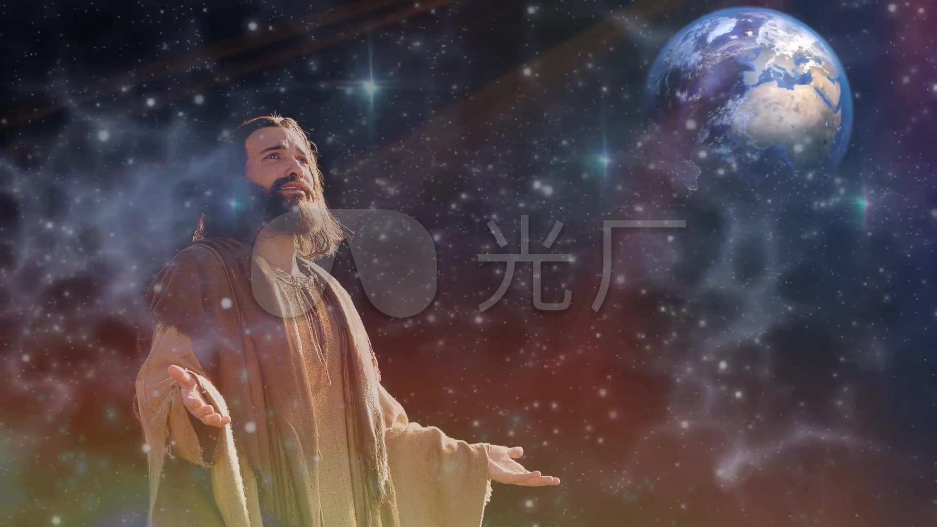 基督耶稣降临祈祷_1920x1080_高清视频素材下载(编号:2164983)_舞台