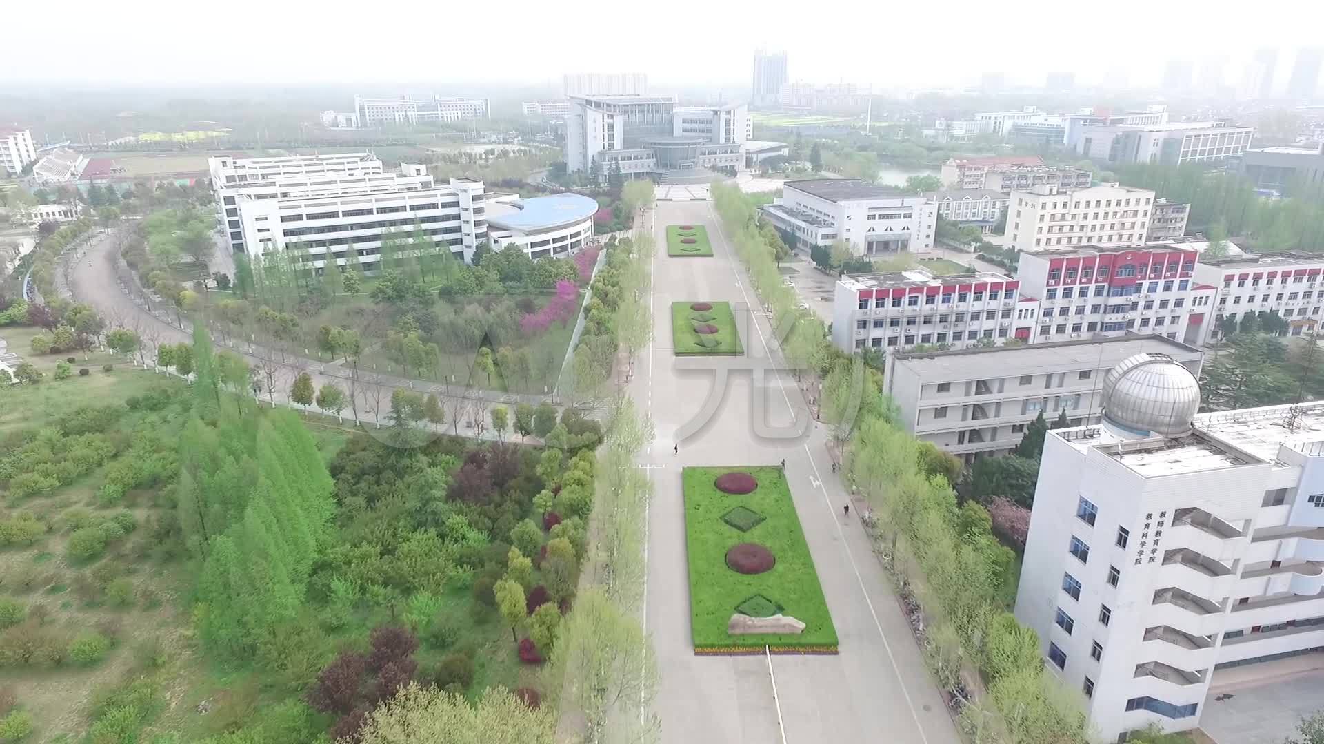 淮阴师范学院航拍_1920x1080_高清视频素材下载(编号:2165078)_实拍