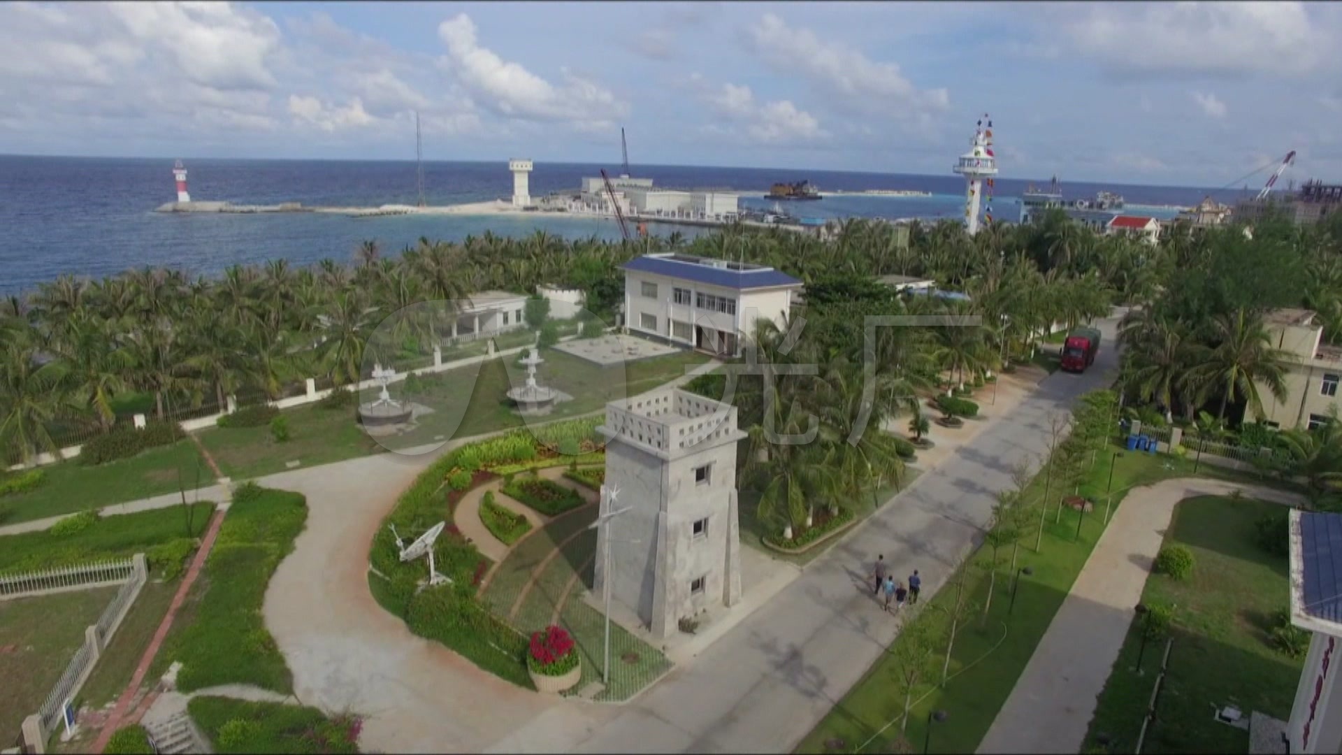 三沙市航拍海南省西沙群岛三沙市政府