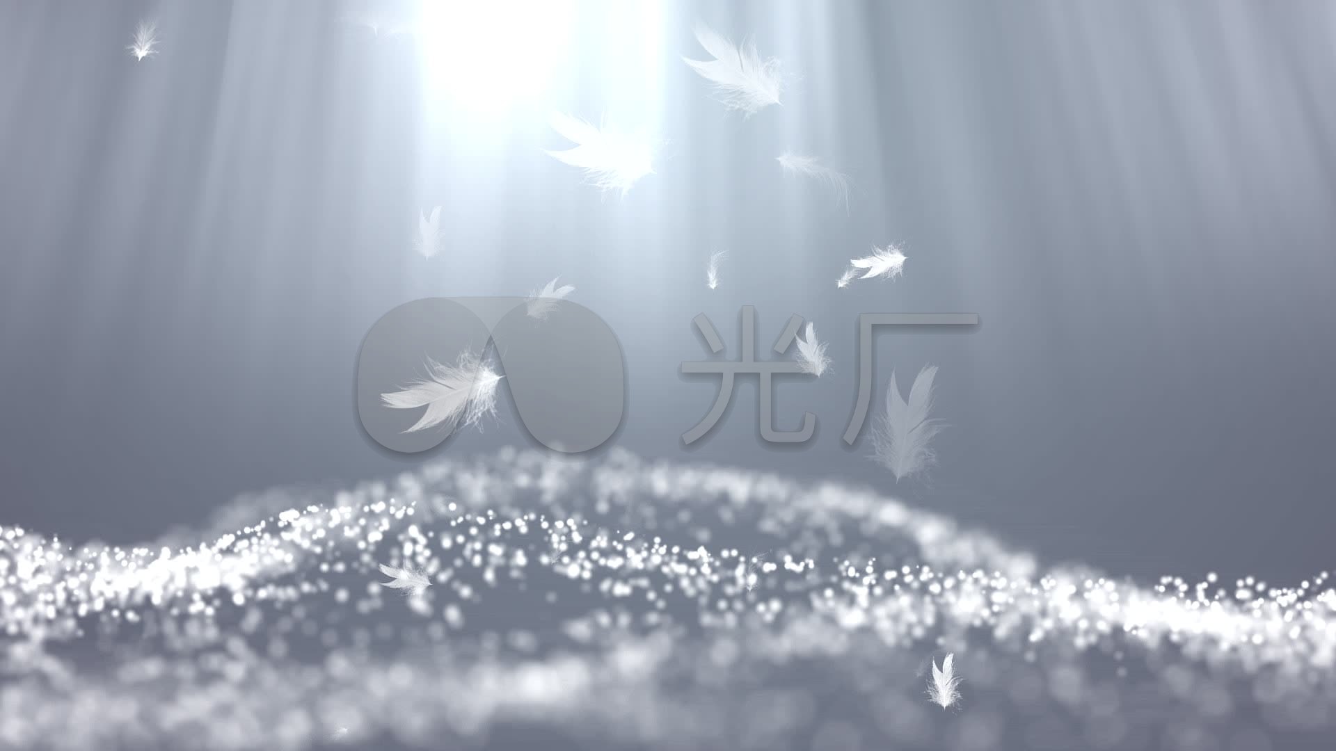 羽毛唯美飘落梦幻舞台《凉凉》_1920x1080_高清视频