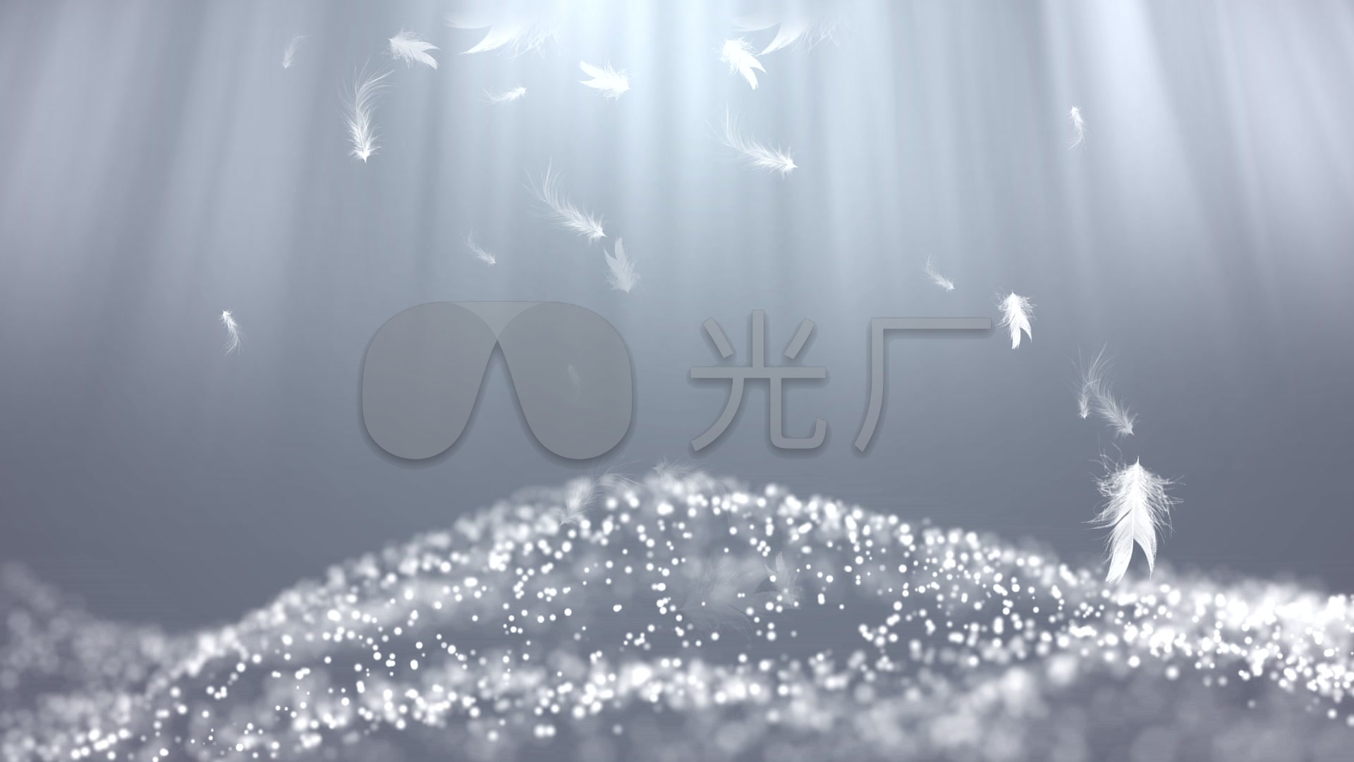 羽毛唯美飘落梦幻舞台《凉凉》_1920x1080_高清视频