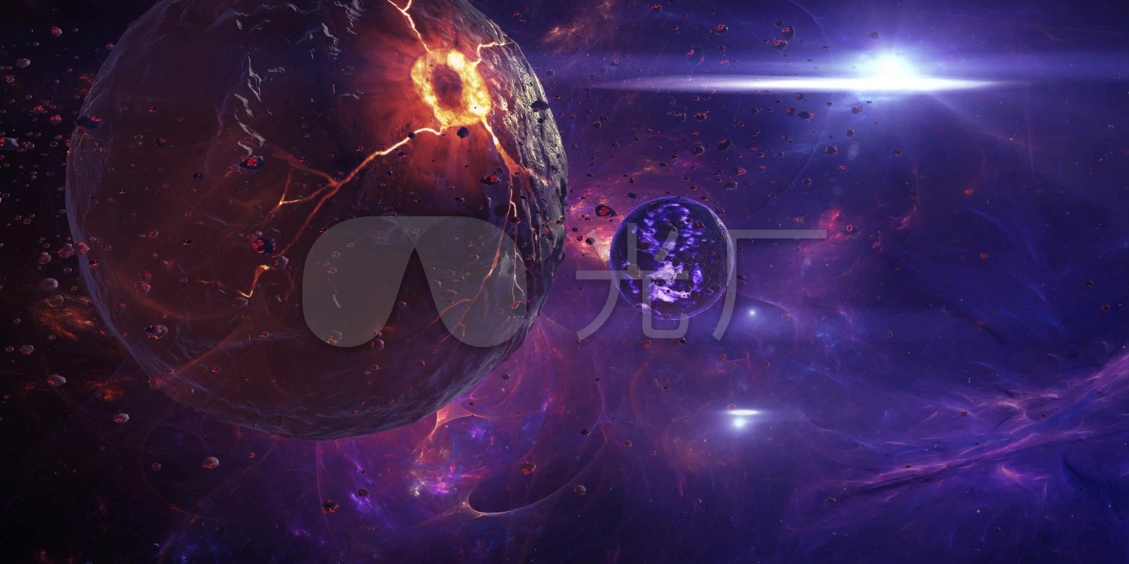 场景-星球-玄幻战场3_1600x800_高清视频素材下载(:)
