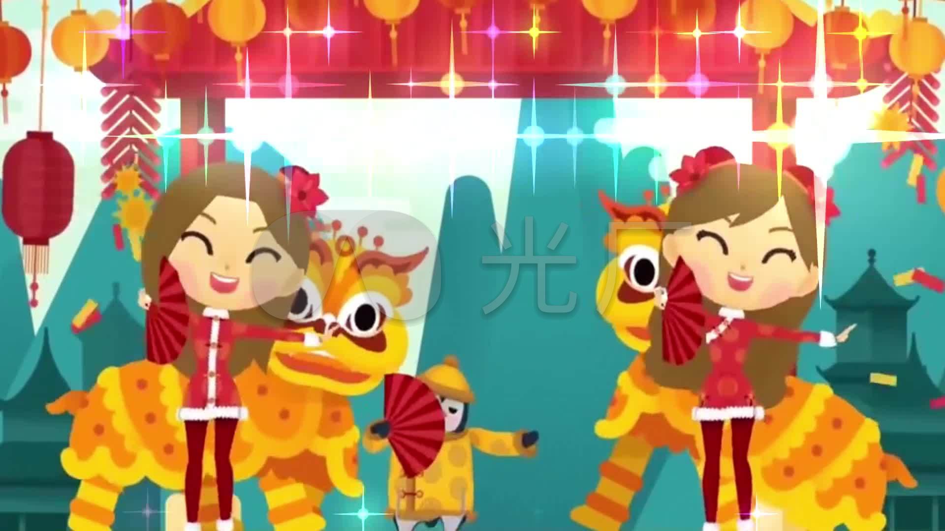 中国娃娃 恭喜恭喜2018新年晚会背景