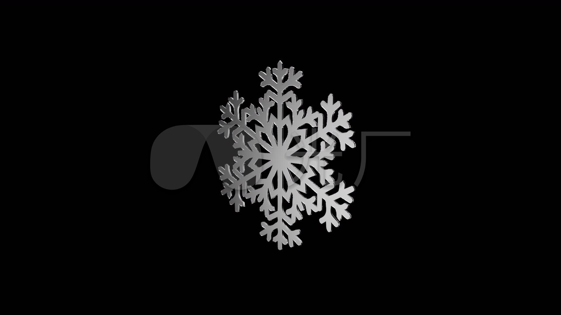 漂亮的3d雪花模型1