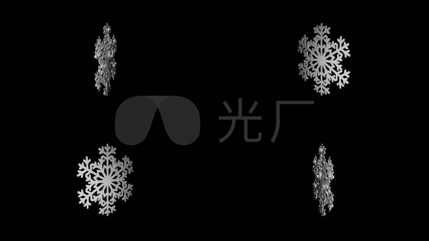漂亮的3d雪花模型1