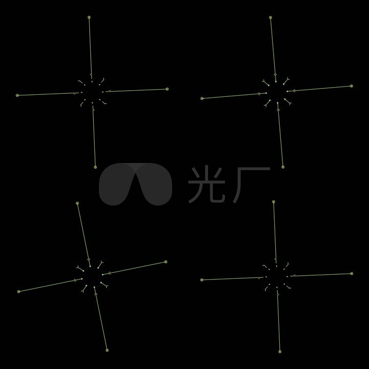 科技感十字坐标