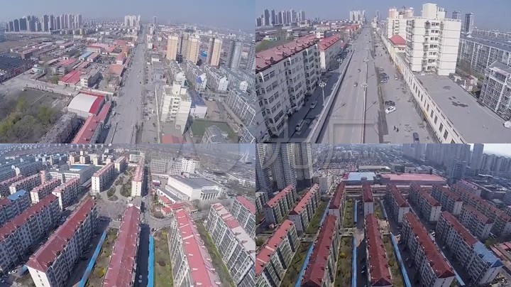 宁河区街里航拍视频素材1
