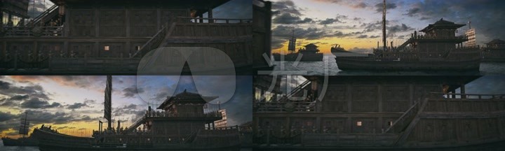 隋朝_楼船军古代航海