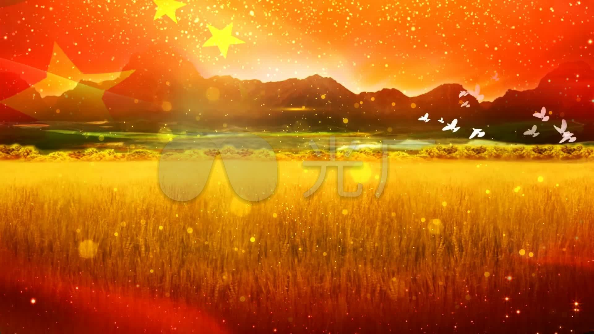 祝福祖国歌颂祖国配乐成品led背景视频