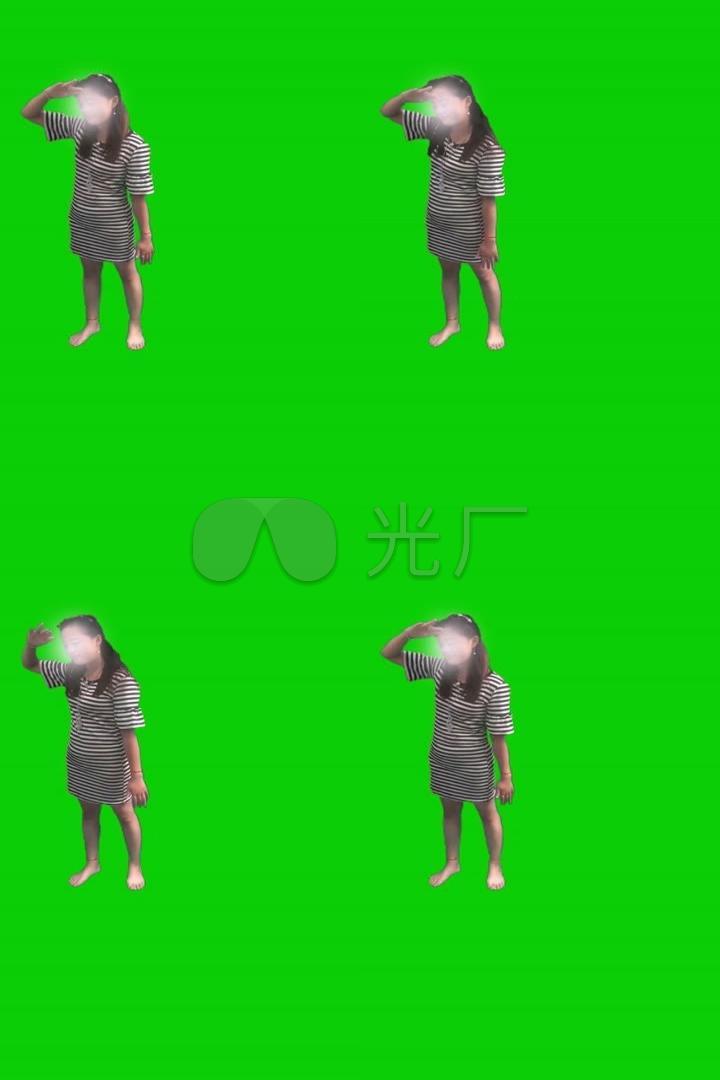 美女人物抠像素材绿屏素材蓝屏素材