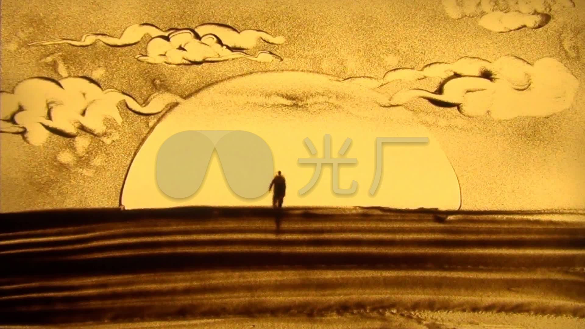 沙画-姥姥我想你了