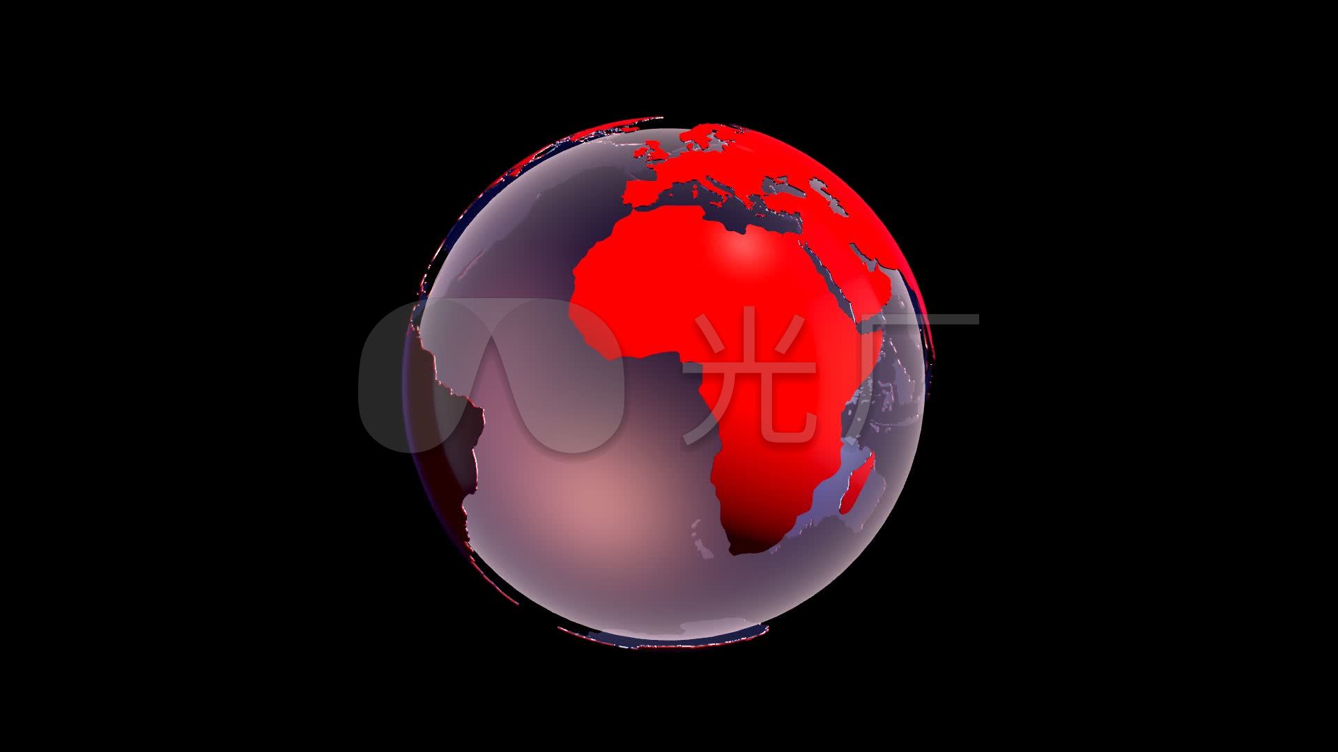 地球地球仪世界全球新闻联播