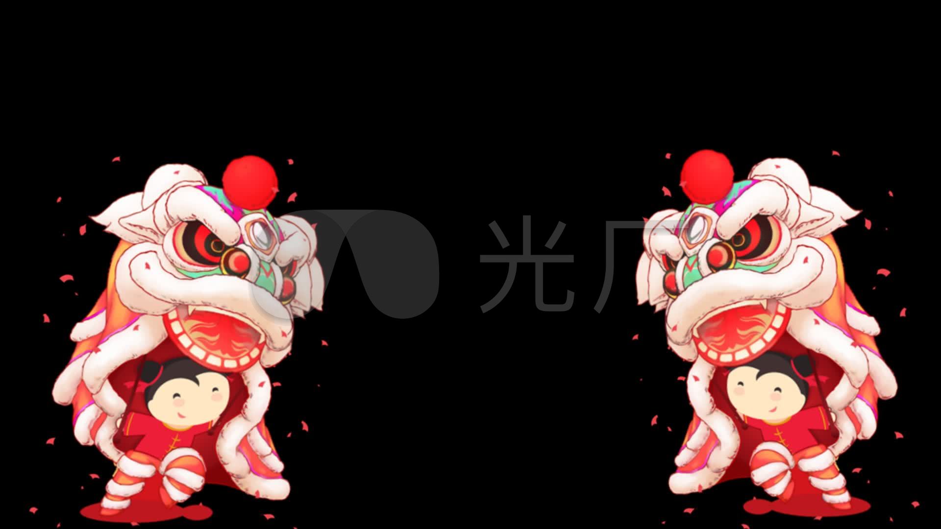 舞狮子_1920x1080_高清视频素材下载(编号:2240743)