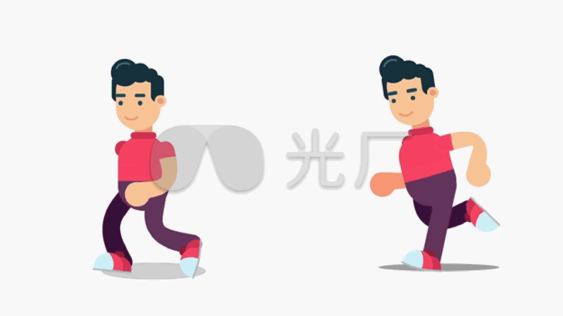 mg人物跑动画二维动画flash