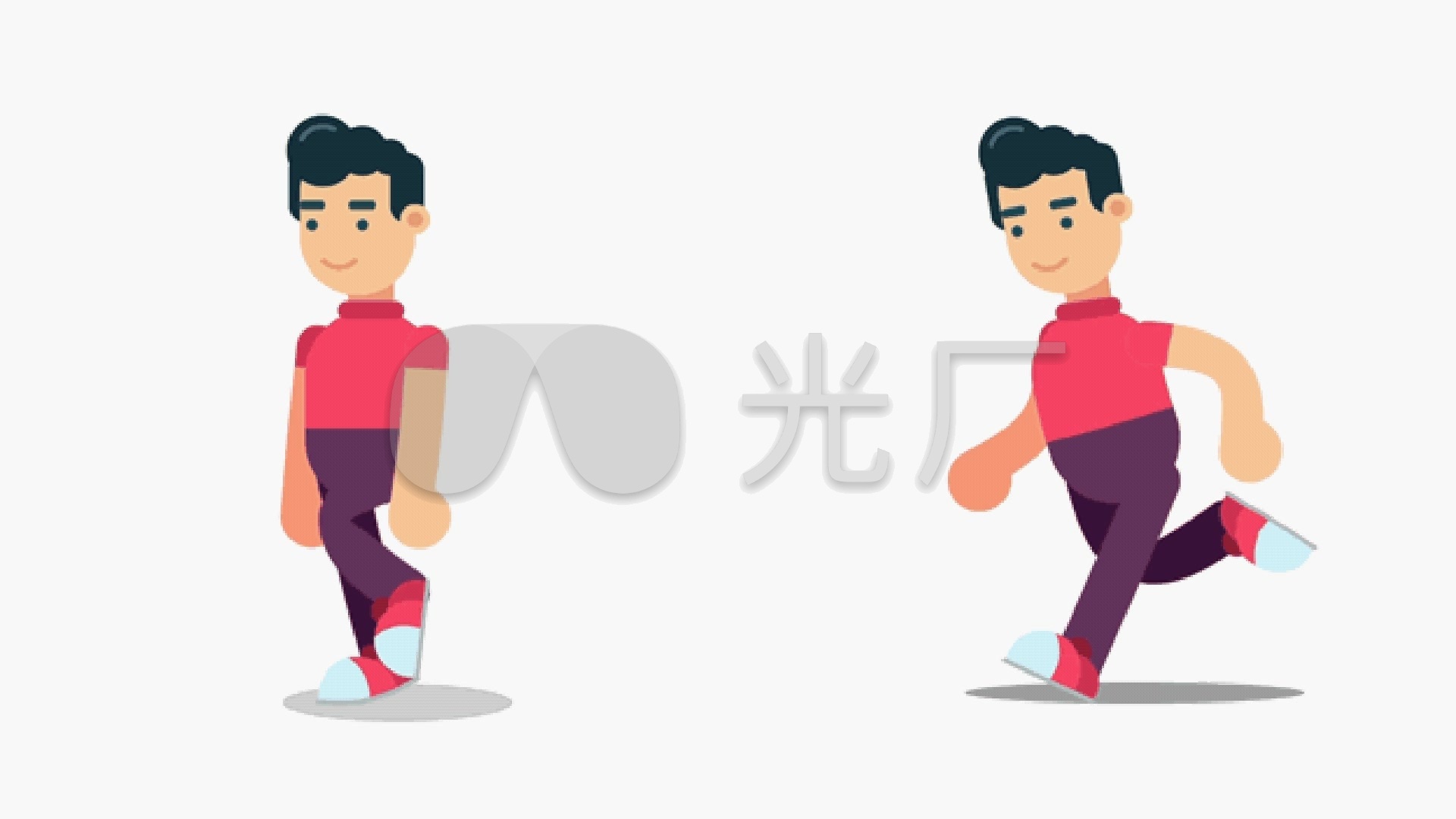 mg人物跑动画二维动画flash