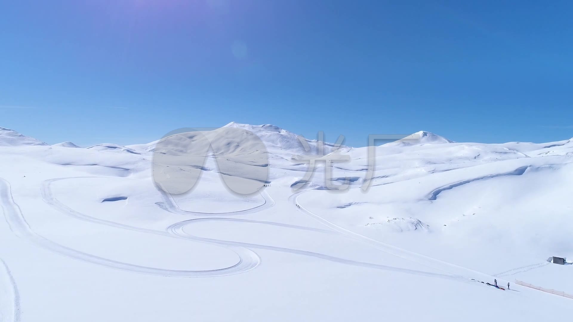 冬天滑雪场风景_1920x1080_高清视频素材下载(编号:)