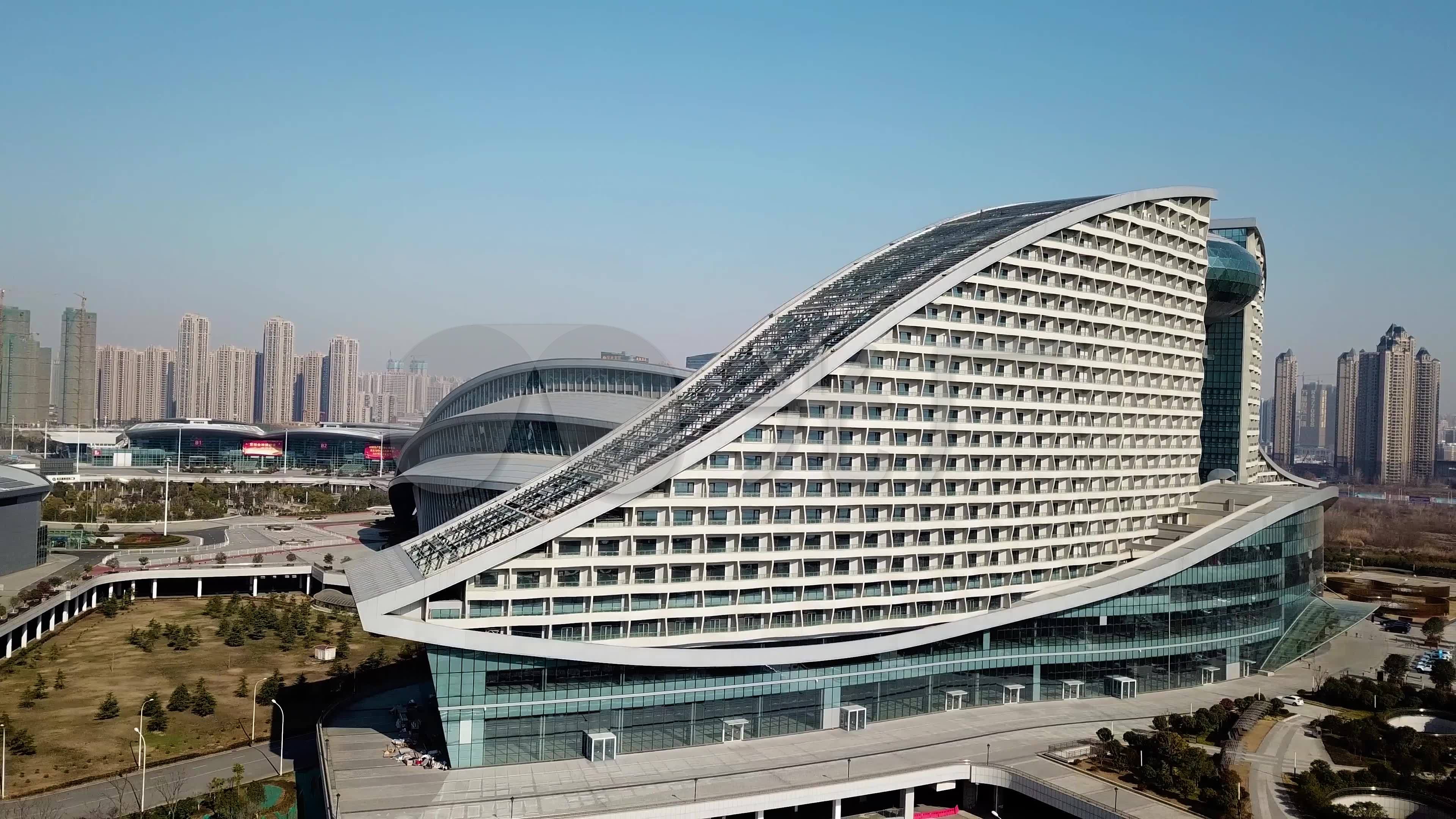 4k武汉汉阳国博江滩城市规划发展建设_3840x2160_高清