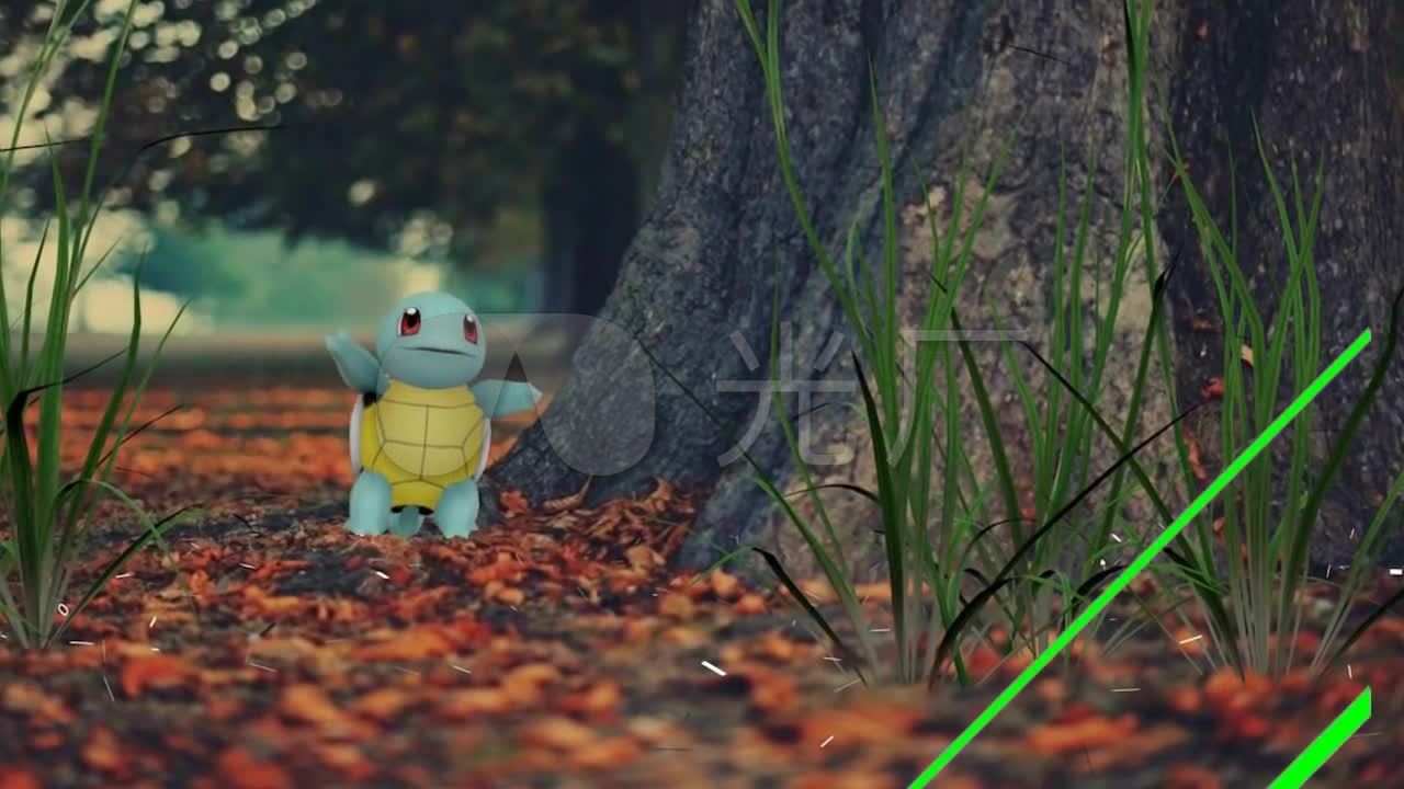杰尼龟pokemònsquirtle_1280x720_高清视频素材下载