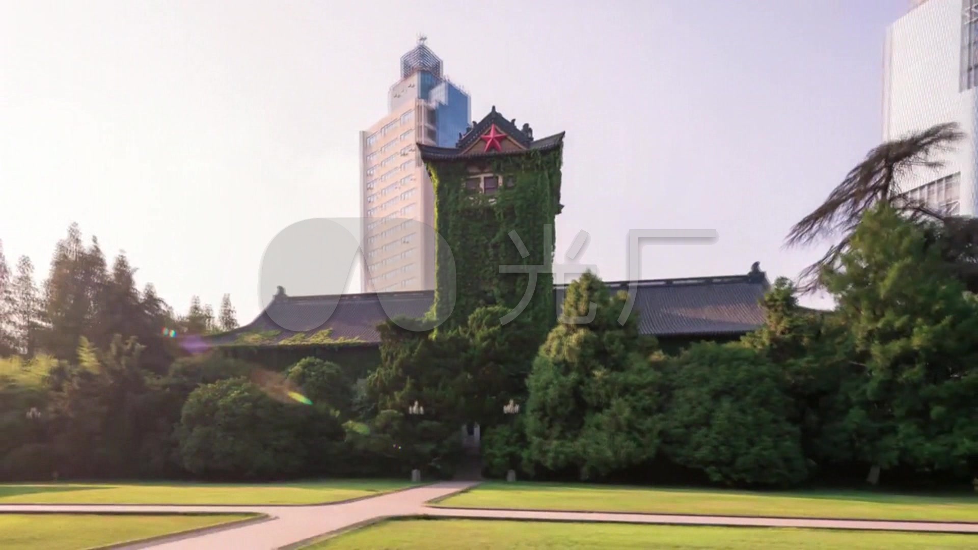 南京大学医学院_1920x1080_高清视频素材下载(编号:)