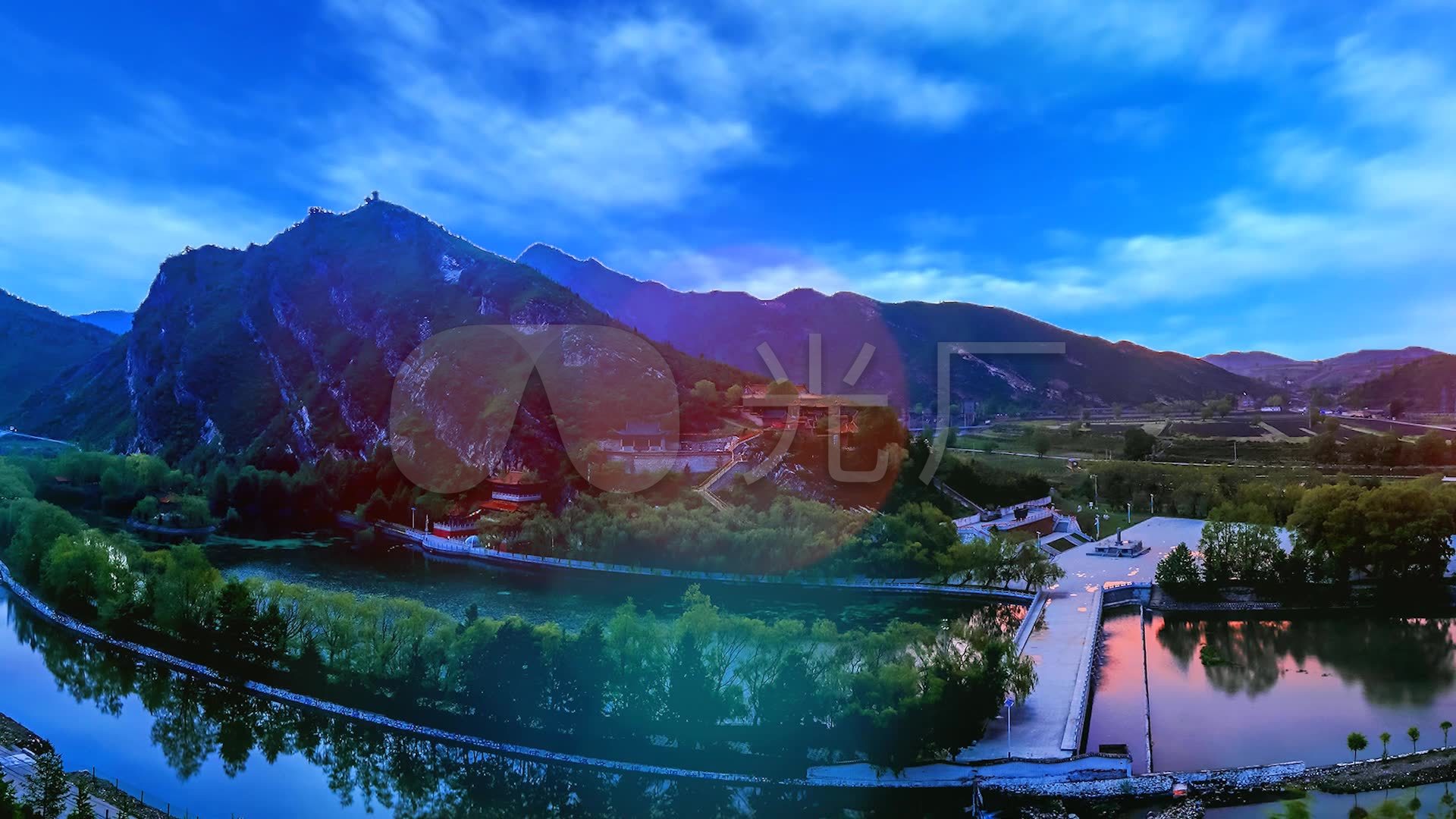 歌曲(人说山西好风光)舞台背景