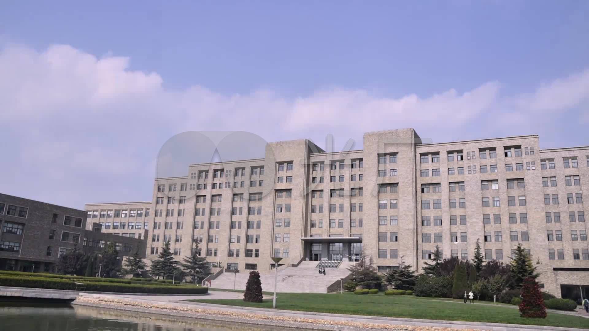 大连工业大学综合楼延时摄影_1920x1080_高清视频素材