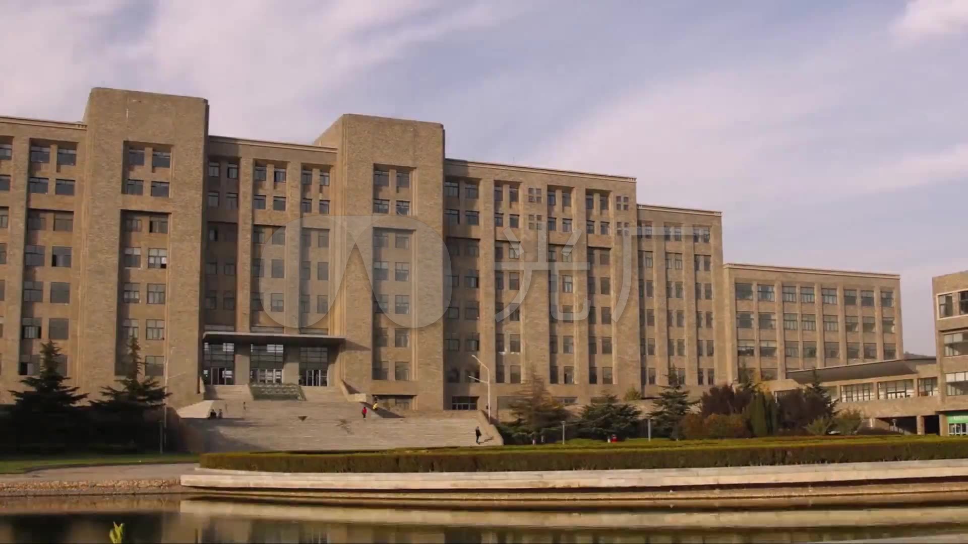 大连工业大学综合楼延时摄影_1920x1080_高清视频素材