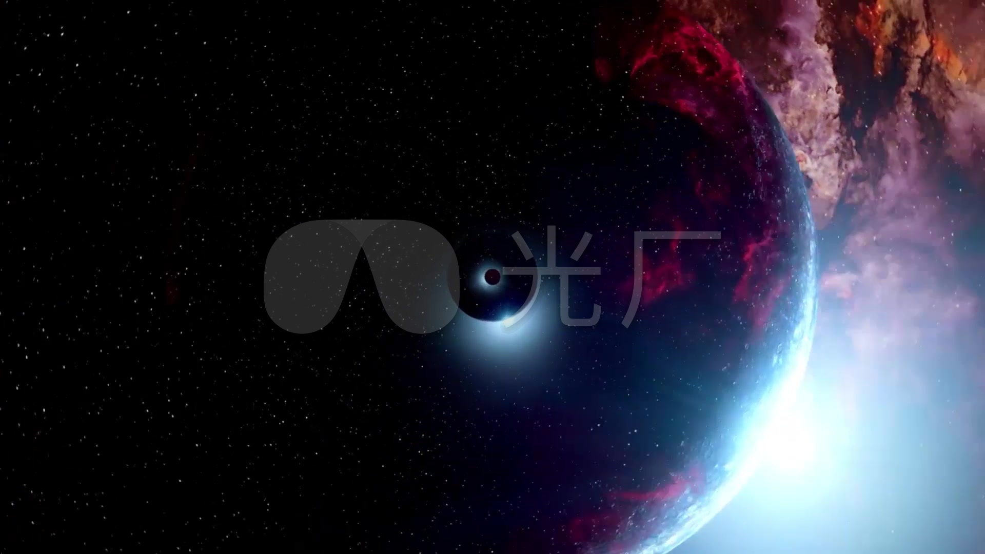 宇宙大空星空银河系穿梭震撼开场素材