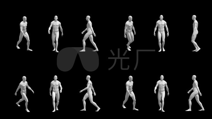 人物行走obj序列