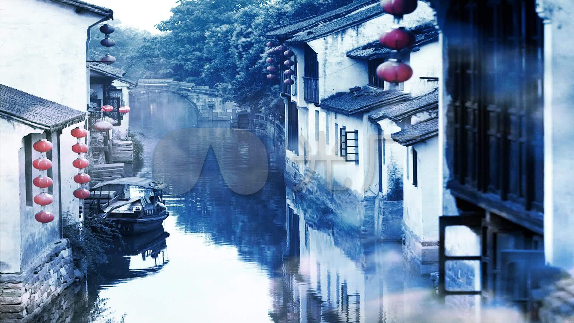 歌曲(梦里水乡)舞台背景