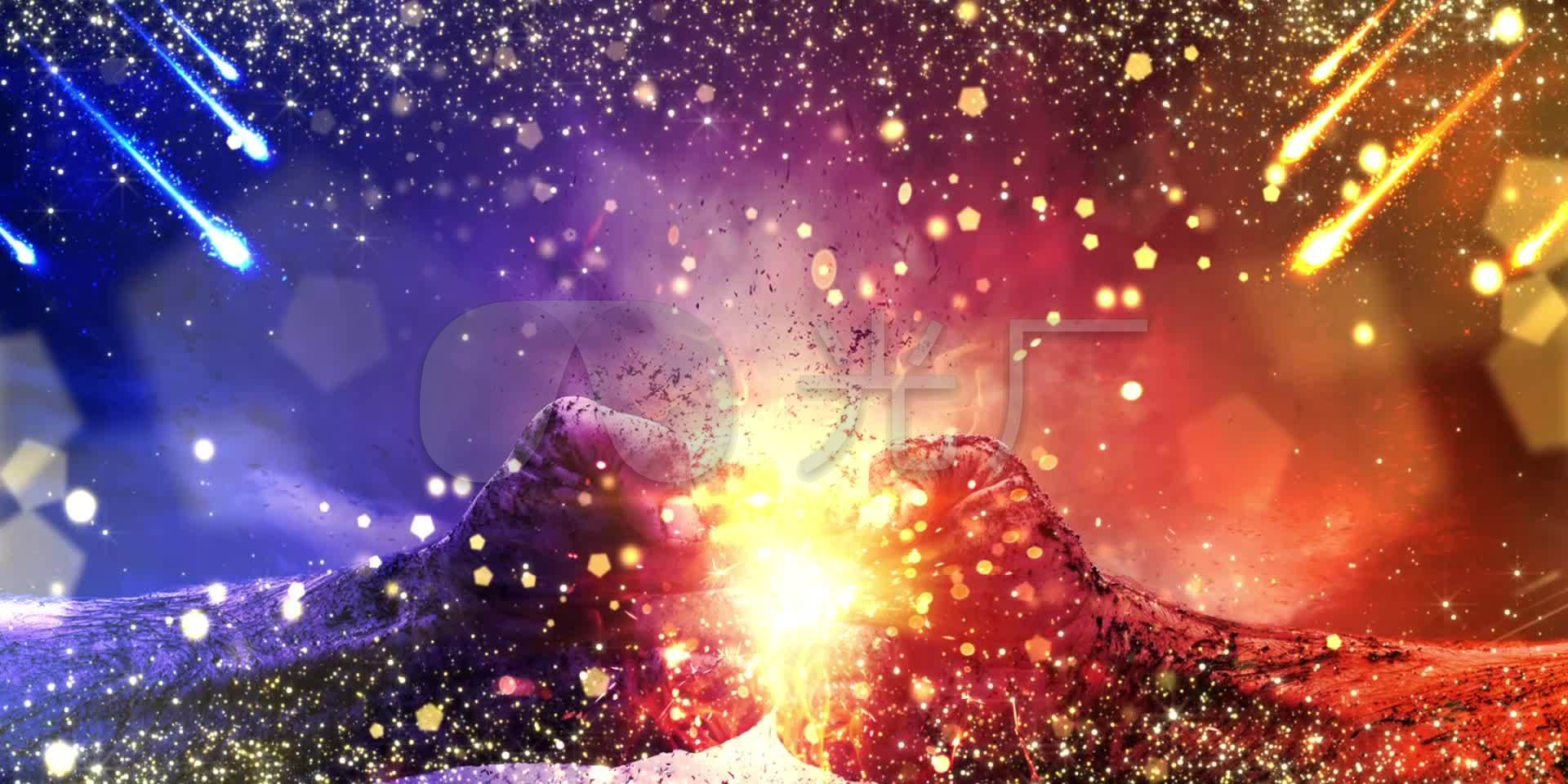 高清比赛对抗pk火焰视频无缝循环背景