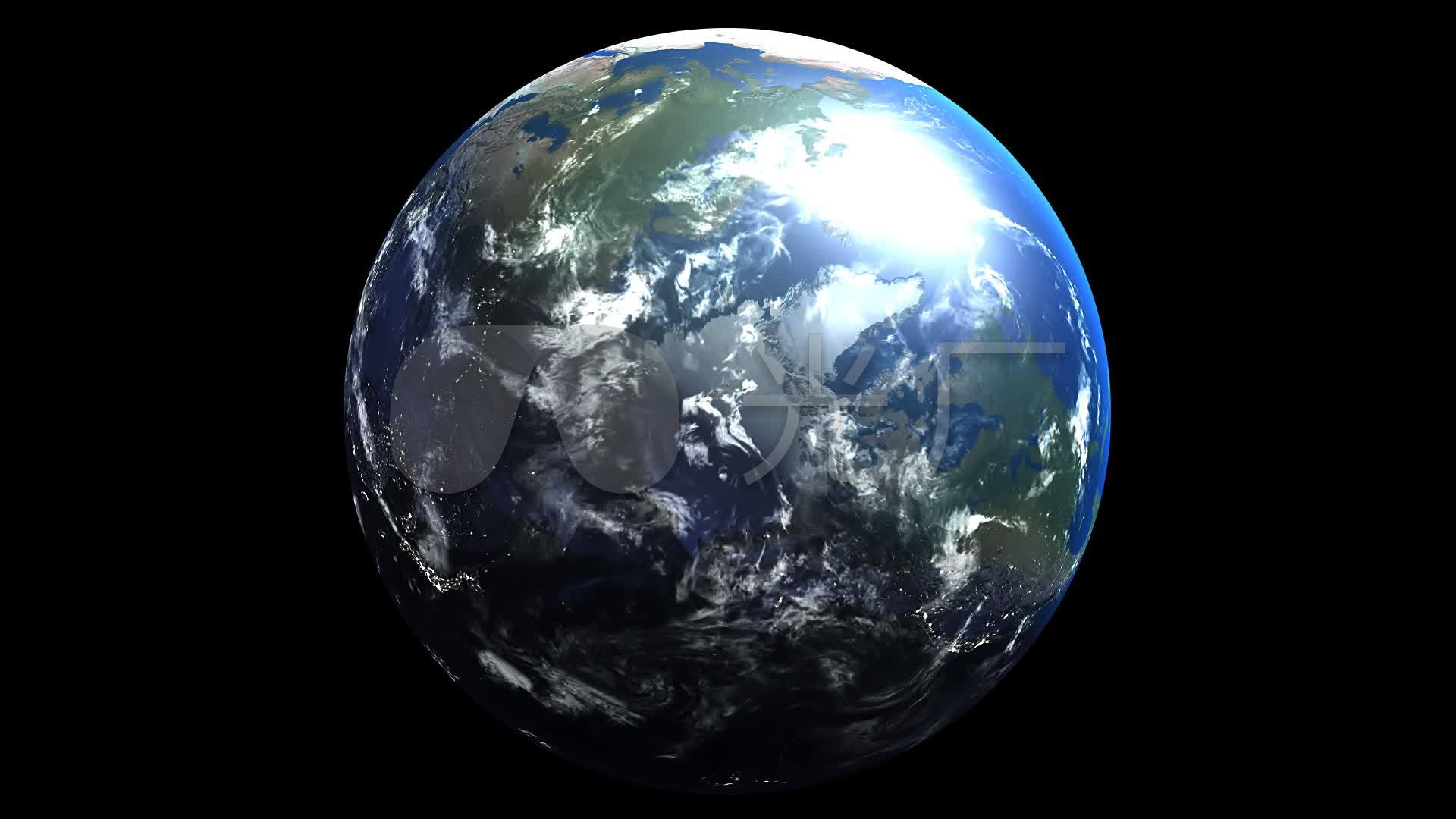 地球3d地球旋转宇宙天文航天_1920x1080_高清视频素材