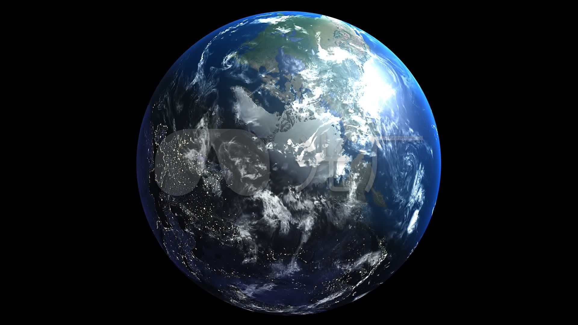 地球3d地球旋转宇宙天文航天_1920x1080_高清视频素材