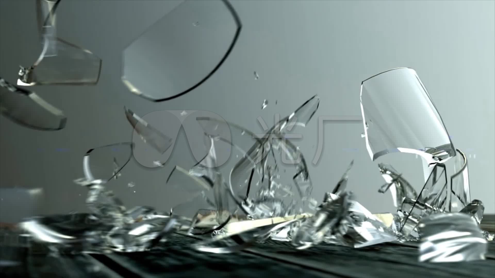 子弹射击杯子酒杯红酒杯破碎瞬间_1920x1080_高清视频