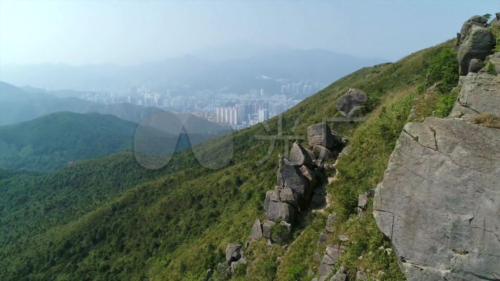 黄牛山 航拍 山岭 山顶 山坡 山腰