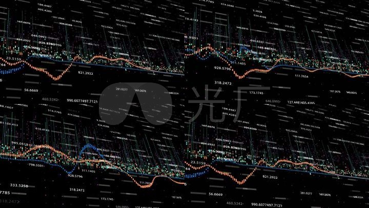 股市行情股票金融经济科幻信息图文