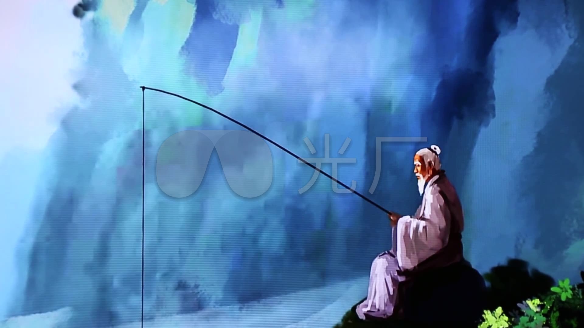 姜太公钓鱼_1920x1080_高清视频素材下载(编号:)_舞台