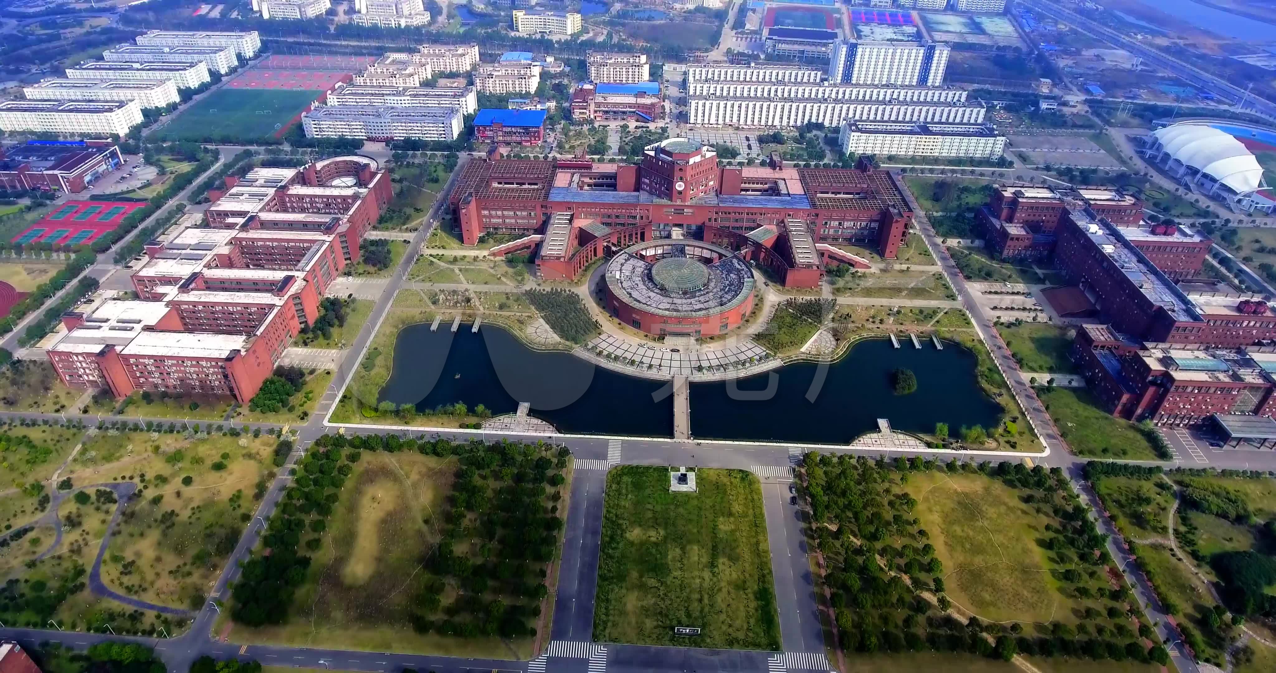 江西师范大学航拍4k_4096x2160_高清视频素材下载(:)