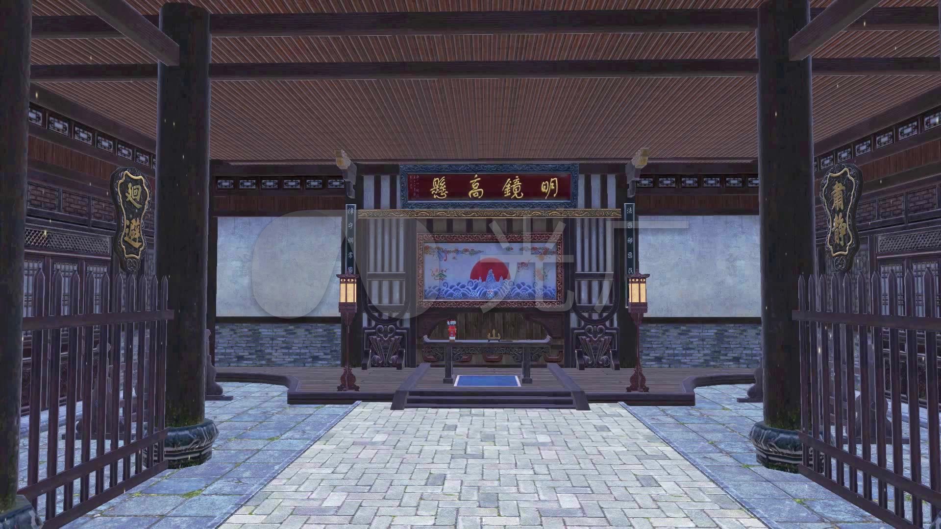 3d稀有衙门_1920x1080_高清视频素材下载(编号:)_舞台