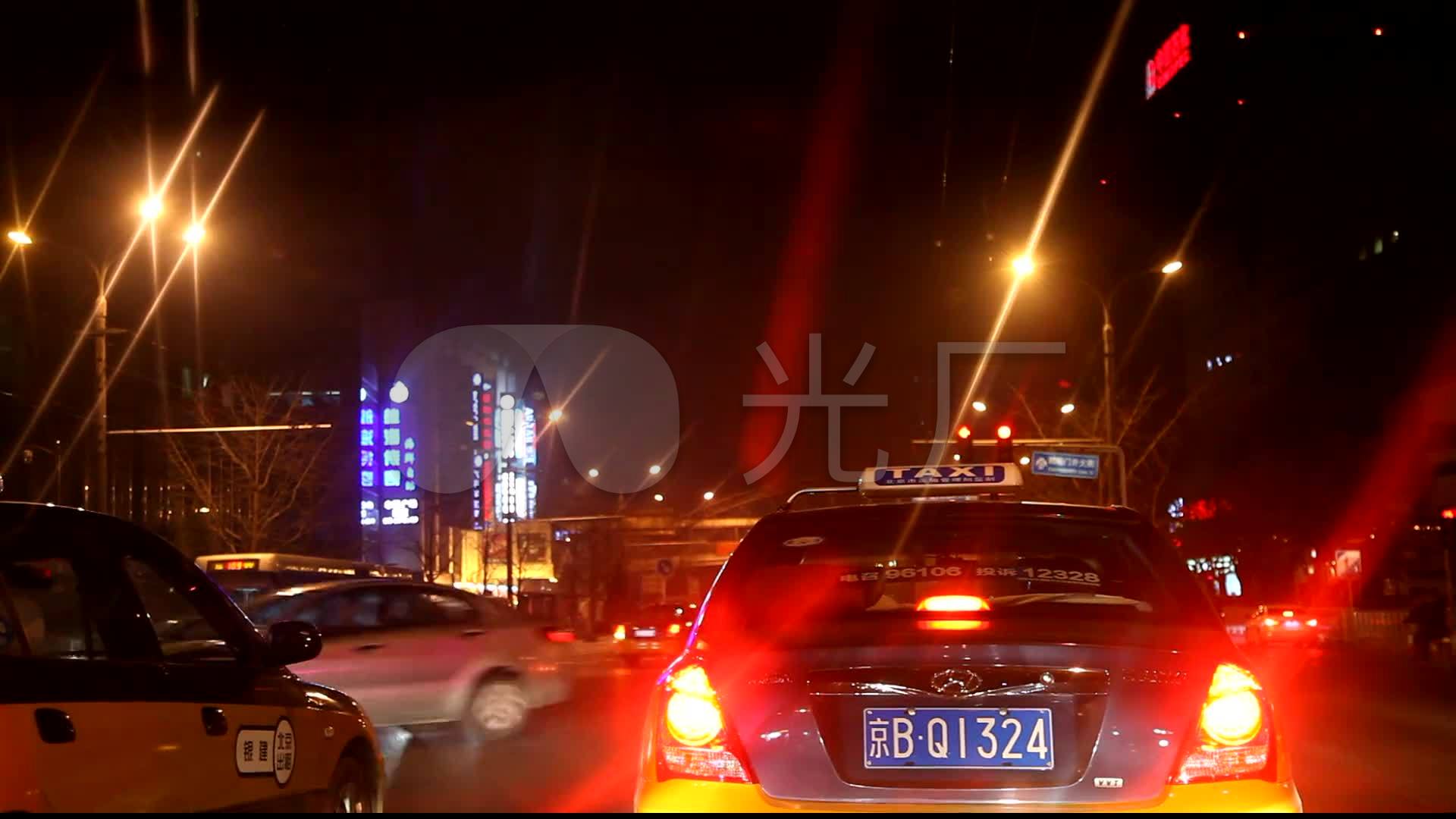 夜车驾驶高速公路公路城市夜景_1920x1080_高清视频
