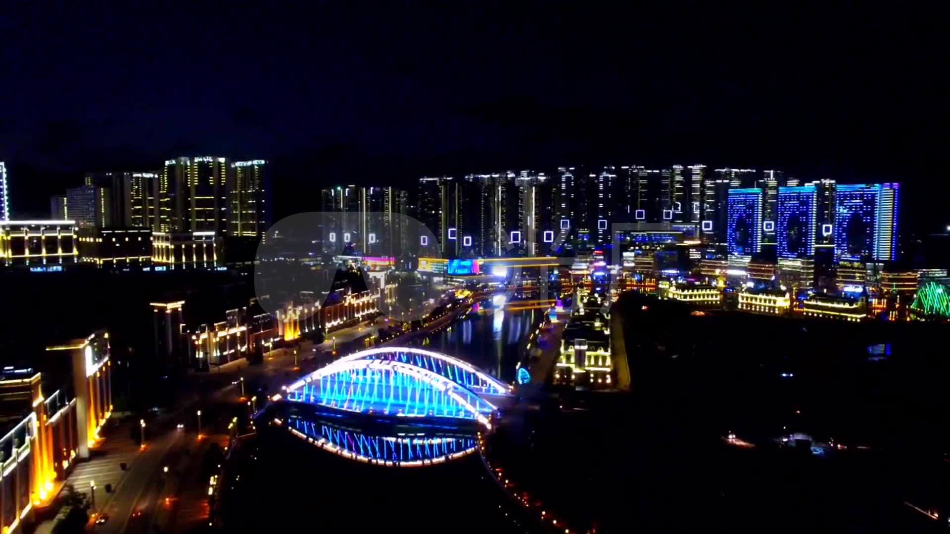 贵州贵阳中天未来方舟城市花园景观夜景灯光