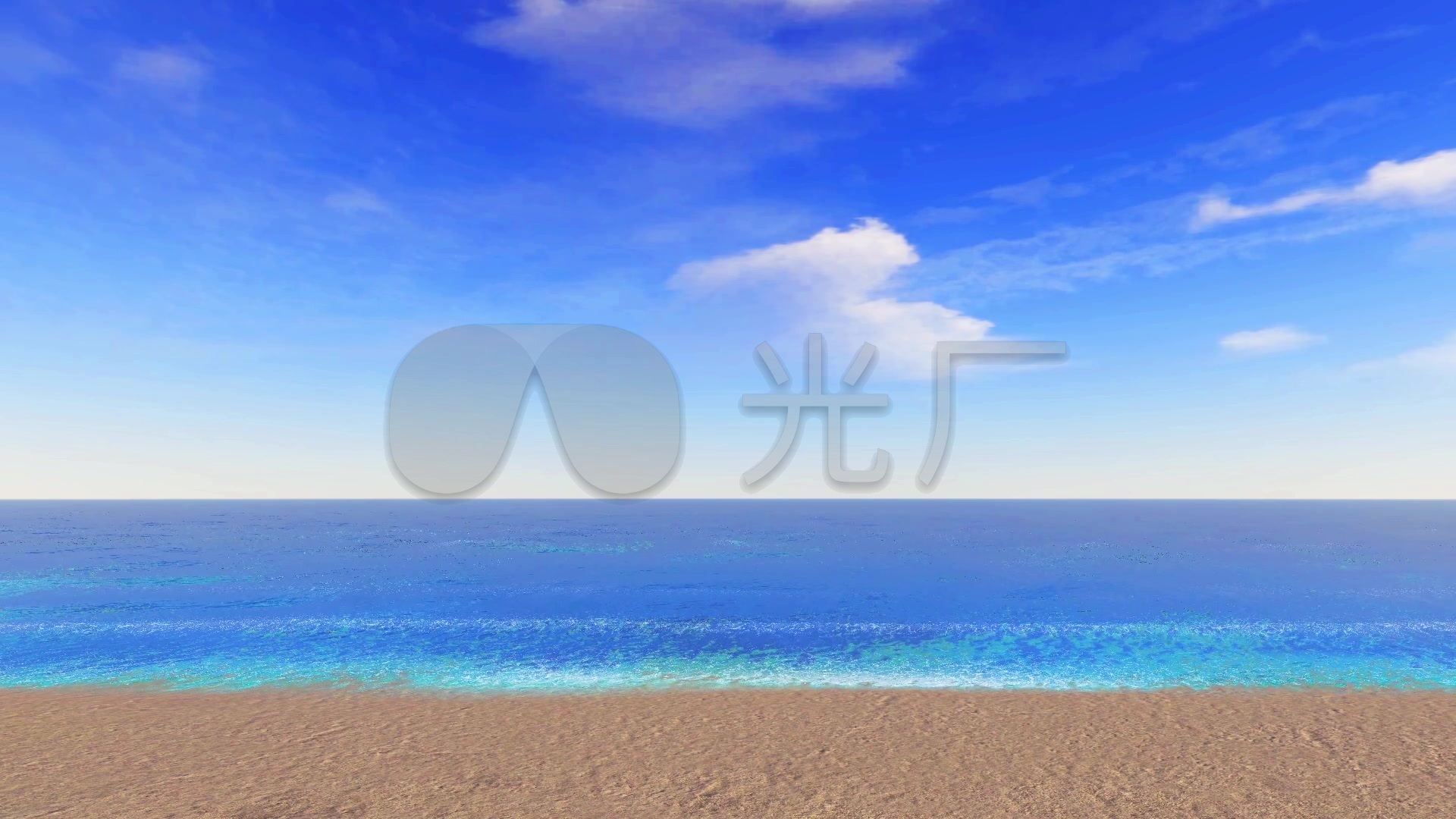 蓝天壁纸1080,1920X1080壁纸 纯净大海蓝天白云_1920x1080_高清视频素材下载(编号