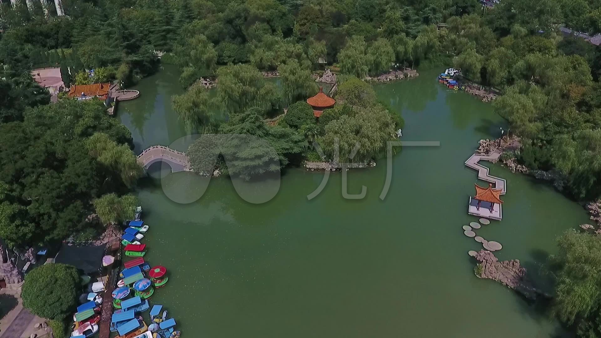 洛阳西苑园林航拍