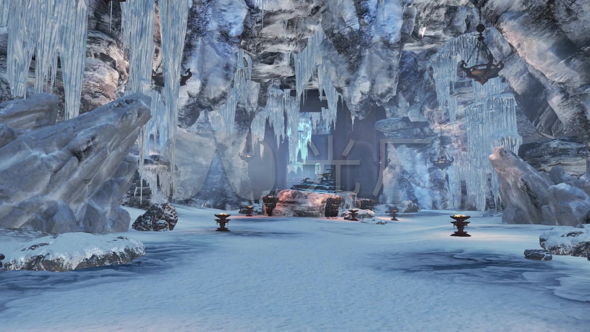 神雕侠侣古墓冰洞_1920x1080_高清视频素材下载(编号