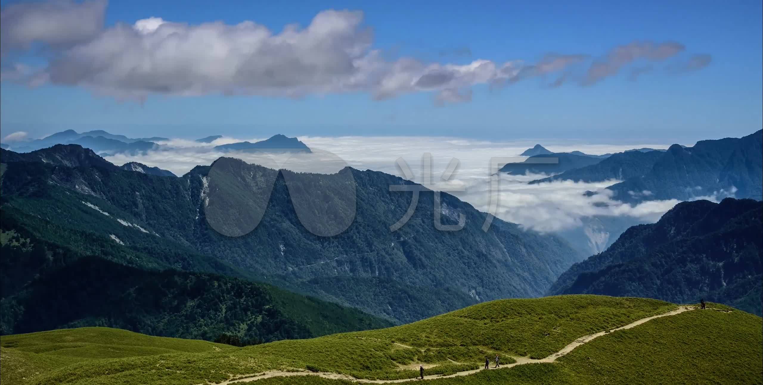 3k延时航拍高山云海极光霞光山川云端夕阳