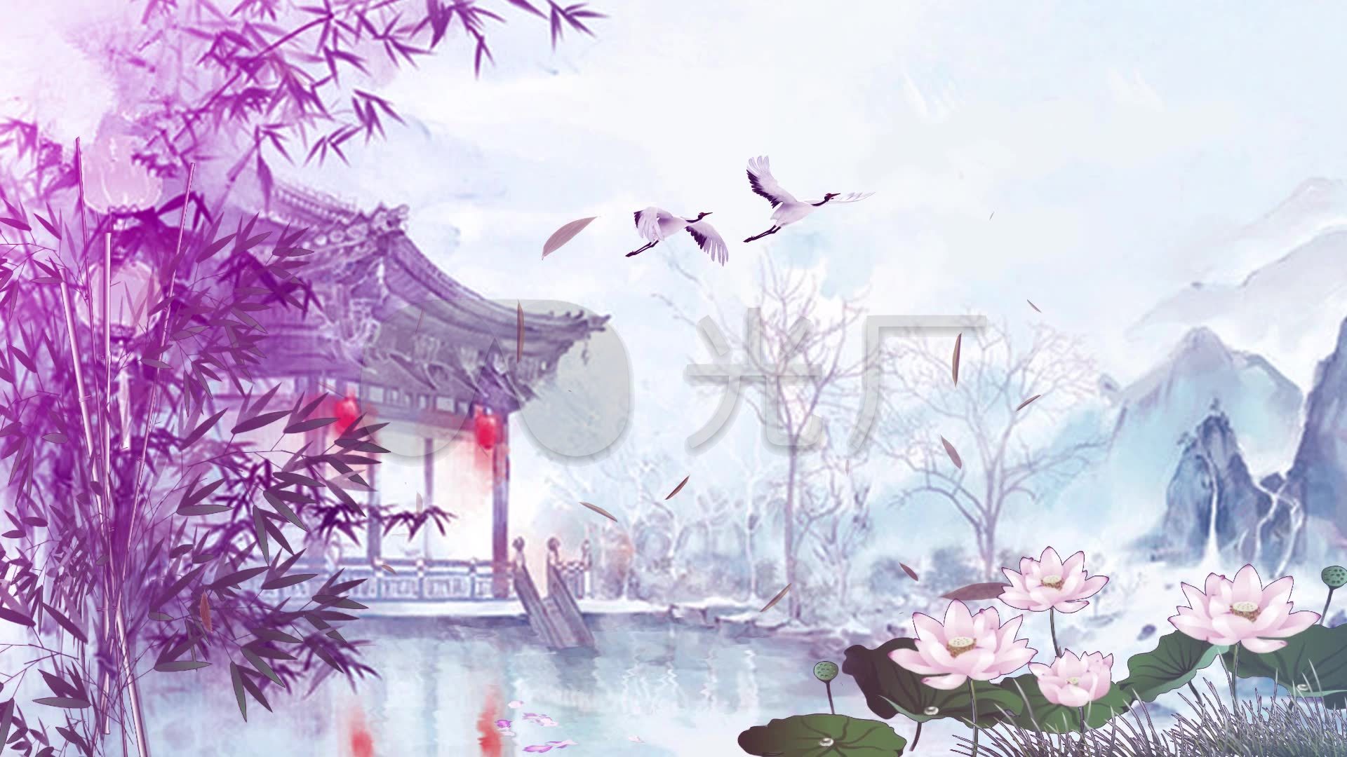1920*1080电脑壁纸古风,绿色养眼自然风景壁纸 古风背景视频素材_1920x1080_高清视频素材下载(编号