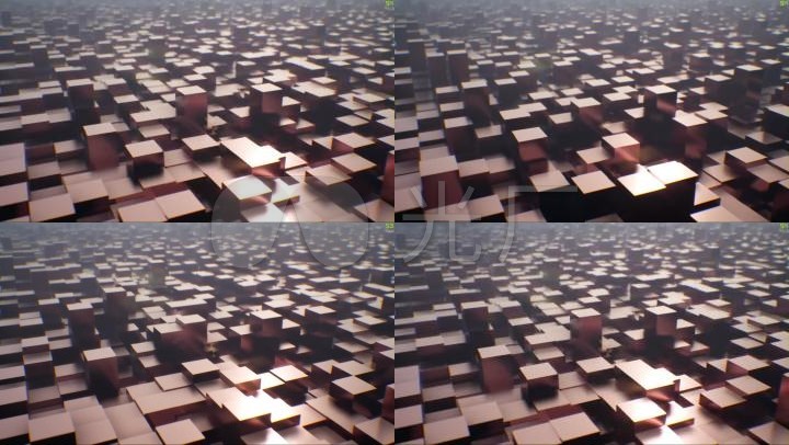 3d盒子盒子运动盒子阵列运动图形动