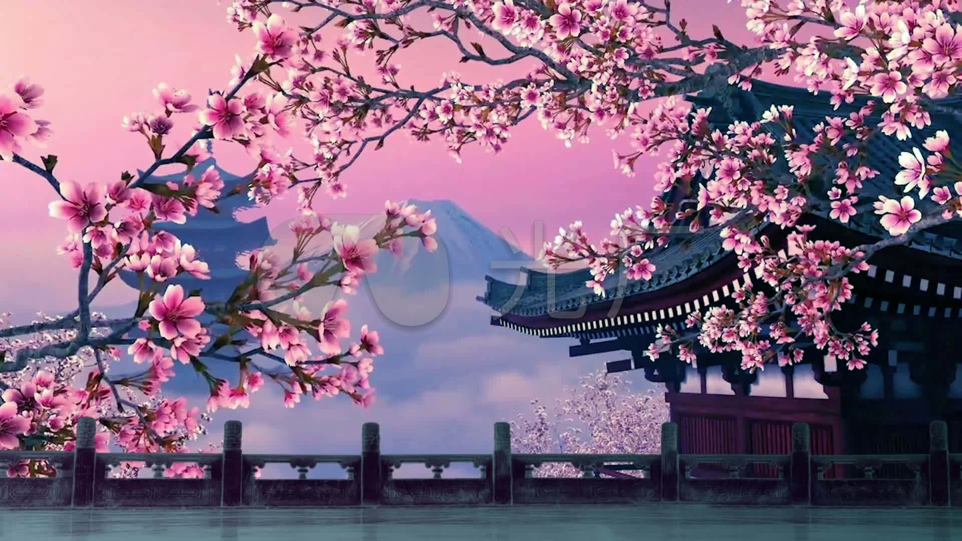 樱花富士山场景-1