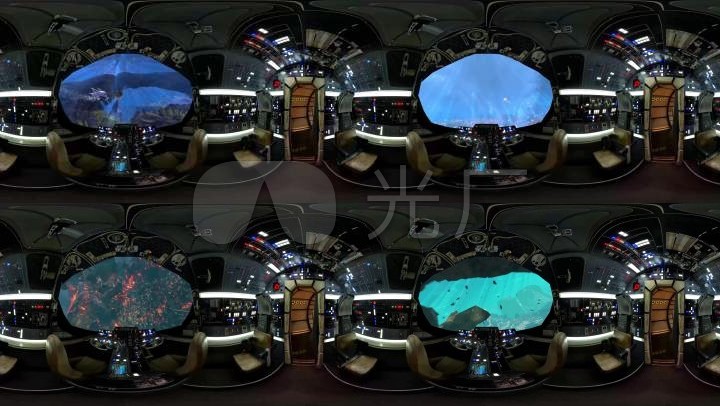 全景视频全景科幻驾驶舱全景驾驶仓360vr360全景视频4k