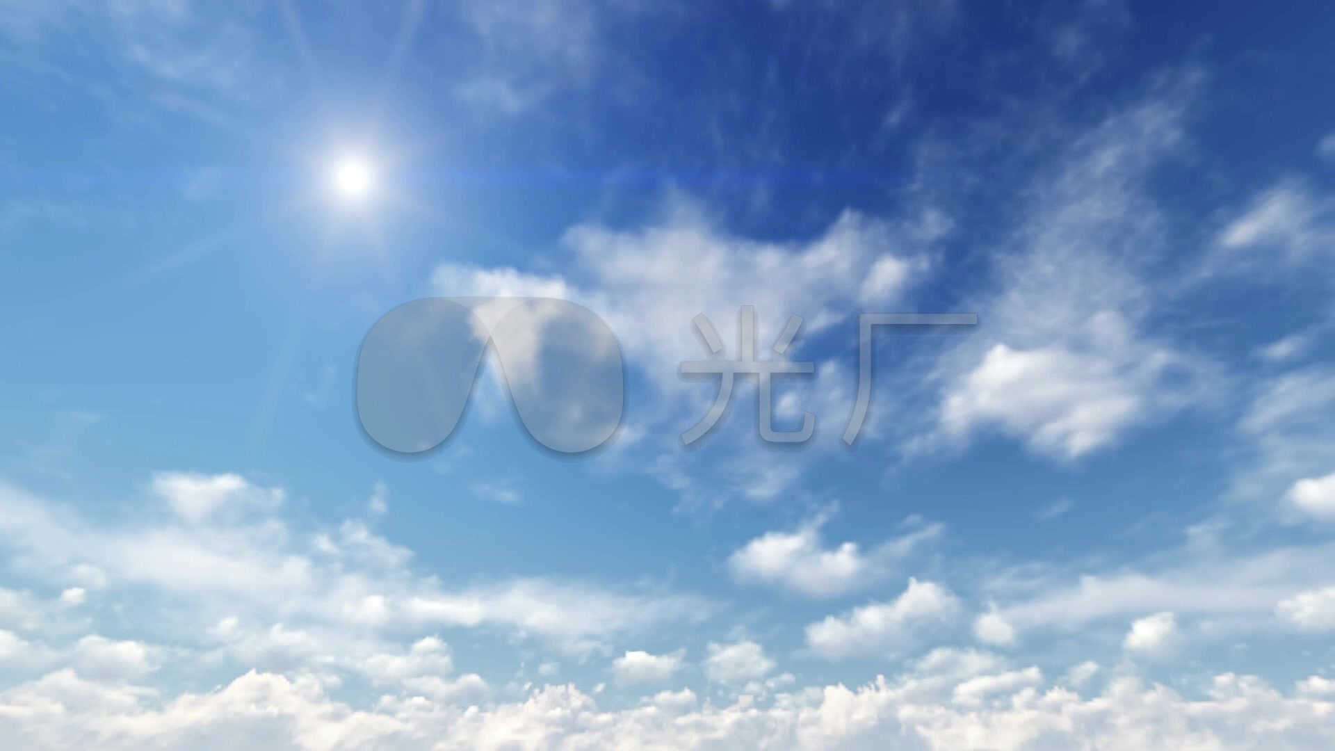 实拍天空云层