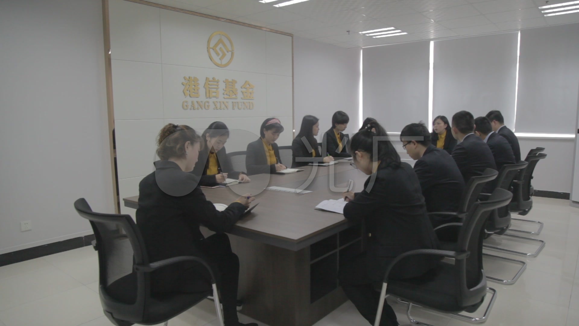 企业员工开会讨论_1920x1080_高清视频素材下载(编号:2392234)_实拍